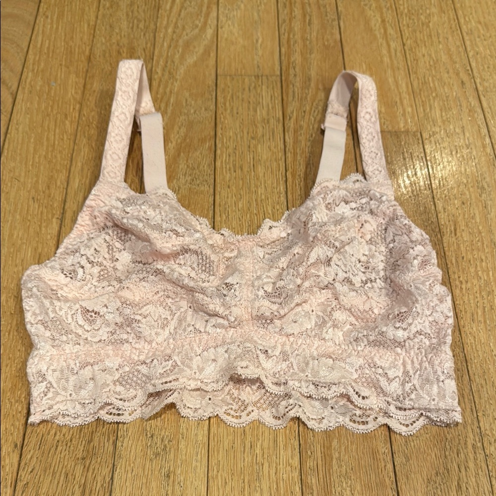 Lace Bralette in Soft Pink